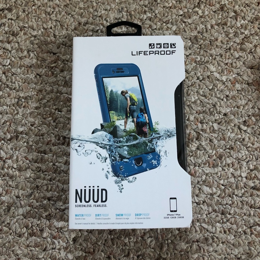 NUUD Blue Lifeproof Case IPhone 7/8 Plus